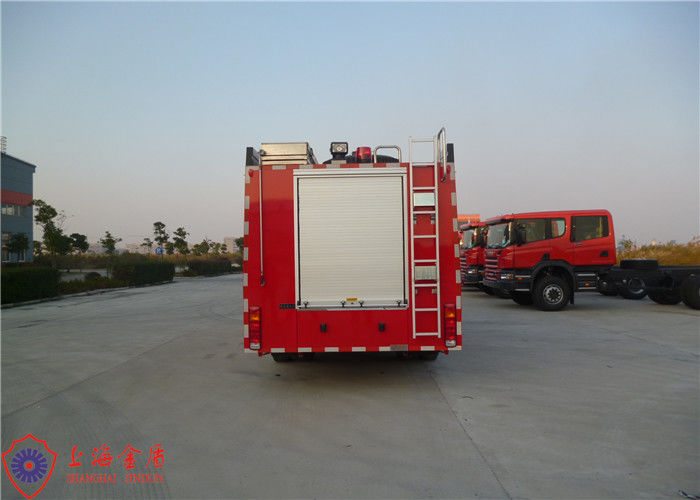Water And Foam Combined Commercial Fire Trucks 206kw Manual Transmission