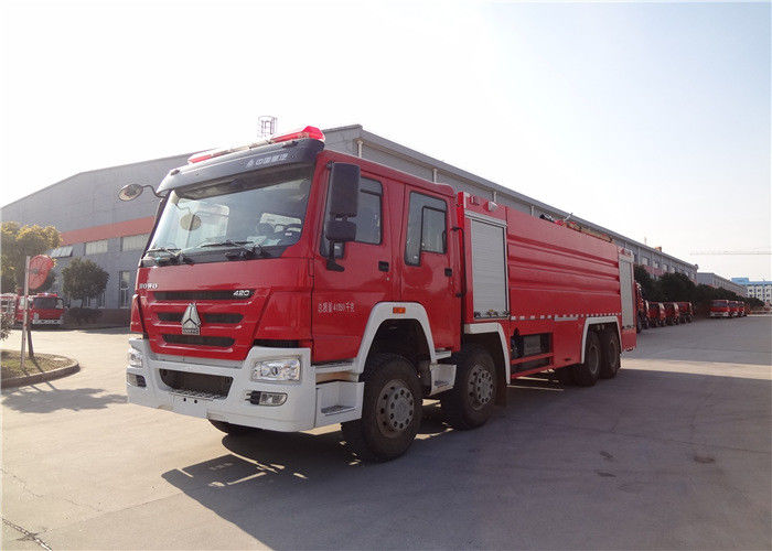 Huge Capacity 24000L Volume 8x4 Drive Foam Fire Truck with Six Seats