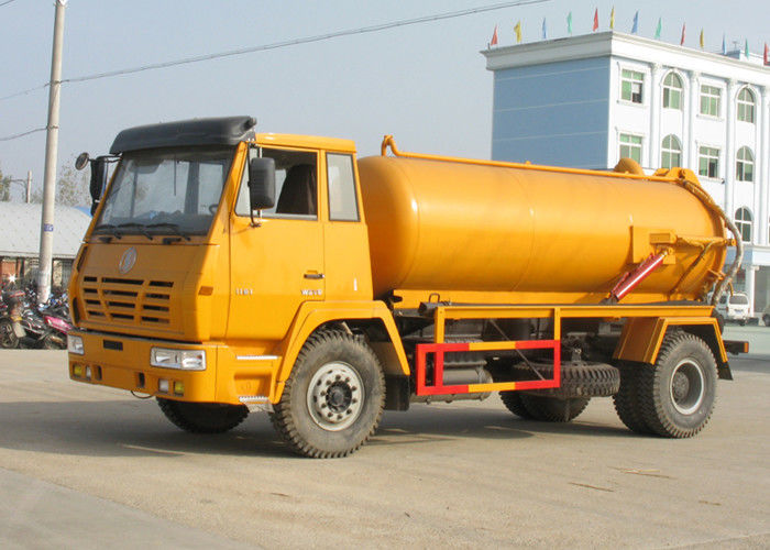 Manual 12m3 6mm Carbon Steel 98Km/H Sewer Suction Truck