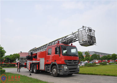 Imported Benz Chassis 6X4 Drive Aerial Ladder Fire Truck 32 meters Working Height
