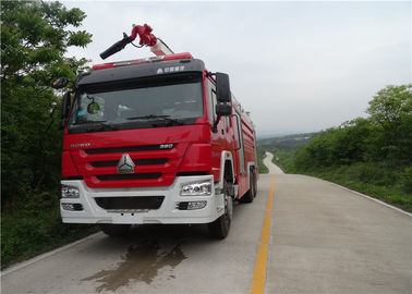 الشاسيه المستورد لنقل المياه والرغوة Water Tower Fire Truck 20m ارتفاع العمل