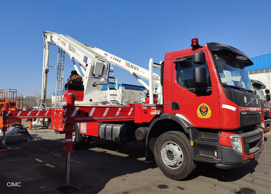 85km / H 315L Aerial Scaling Ladder Platform Fire Truck 2 Up Telescopic Boom